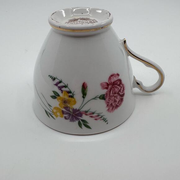 Colclough Bone China Hand Painted Floral Teacup & Saucer 2 Pieces Set Serveware - Picture 8 of 10